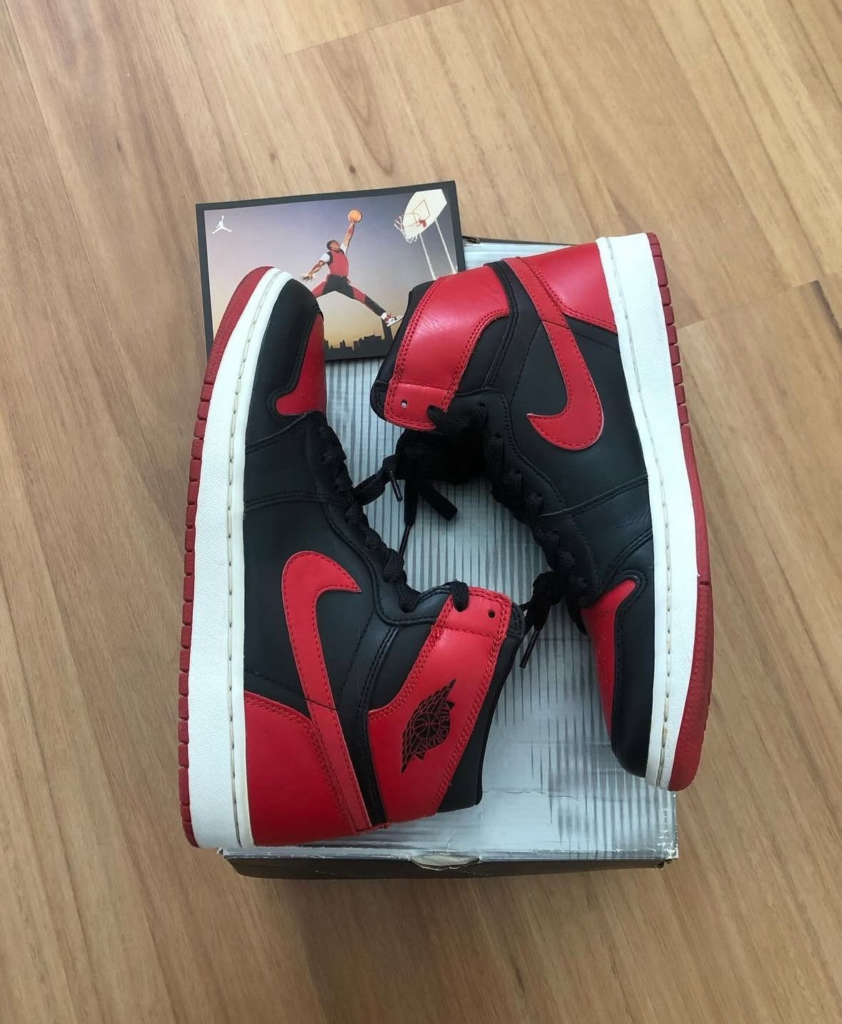 Jordan Brand 2001 Nike Air Jordan 1 - Bred Size US 9 / EU 42 - 7 Thumbnail