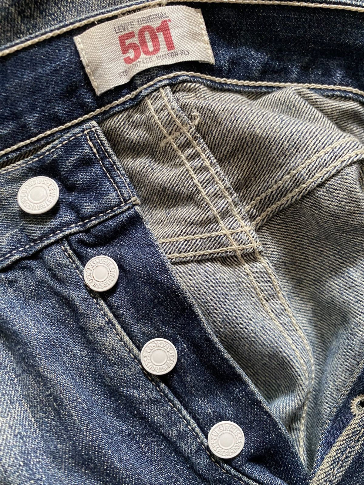 Levi's Levi's 501 Original Distressed Denim Jeans - Japan Release Size US 30 / EU 46 - 8 Thumbnail