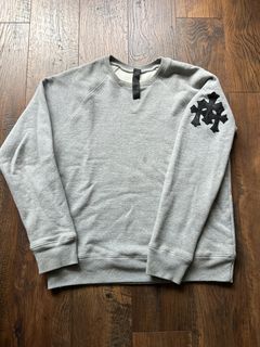 Chrome Hearts Patches Crewneck White