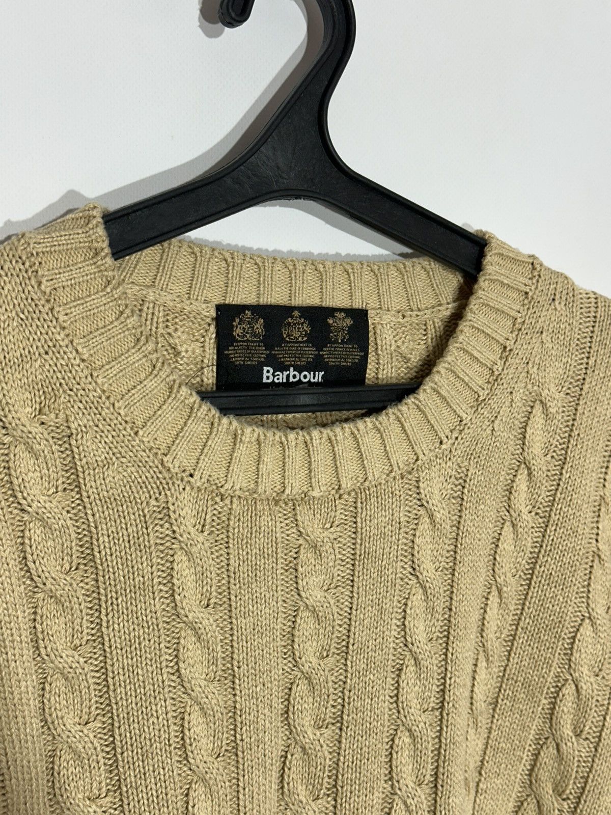 Barbour Vintage Barbour Cable-Knit Wool Sweater Size US XL / EU 56 / 4 - 3 Thumbnail