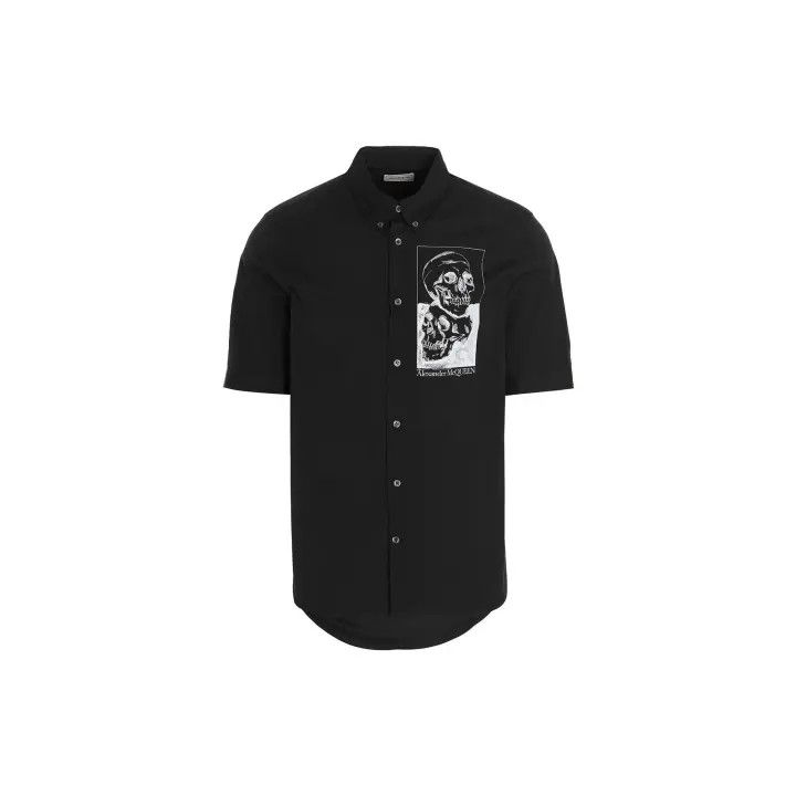 Alexander McQueen Alexander McQueen Skull Print Short Sleeve Shirt 0079 Size US M / EU 48-50 / 2 - 1 Thumbnail
