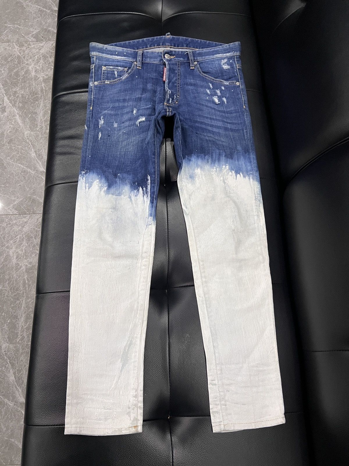 Dsquared2 Dsquared2 2016 Runway Collection: Paint Splatter, Distressed Size US 34 / EU 50 - 1 Thumbnail