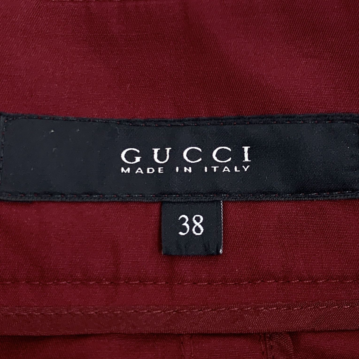 Gucci Gucci Skirt Side-Slit Cotton Red (Size S) Size 26" / US 2 / IT 38 - 2 Thumbnail