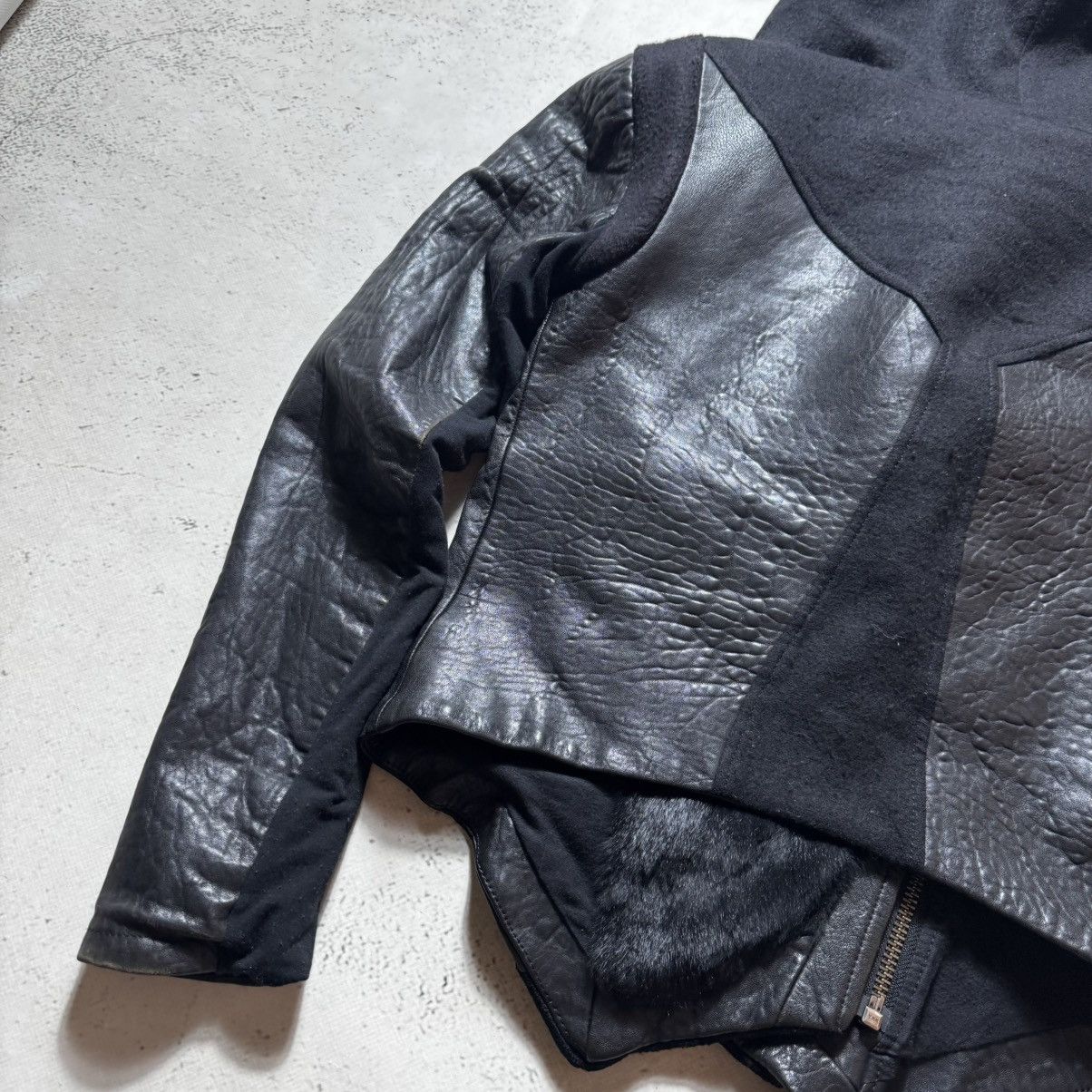 Helmut Lang archive lather jacket helmut lang opium playboy carti style Size L / US 10 / IT 46 - 17 Thumbnail