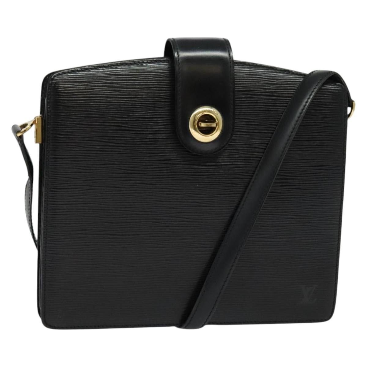 Louis Vuitton LOUIS VUITTON Epi Capuchin Shoulder Bag Black M52342 Size ONE SIZE - 1 Thumbnail