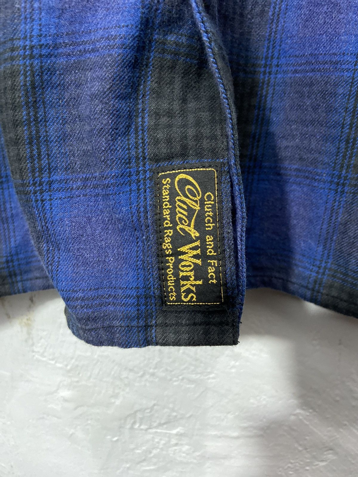 Japanese Brand Cluct Works Plaid Flannel Shirt Blue Grey Size US L / EU 52-54 / 3 - 5 Thumbnail
