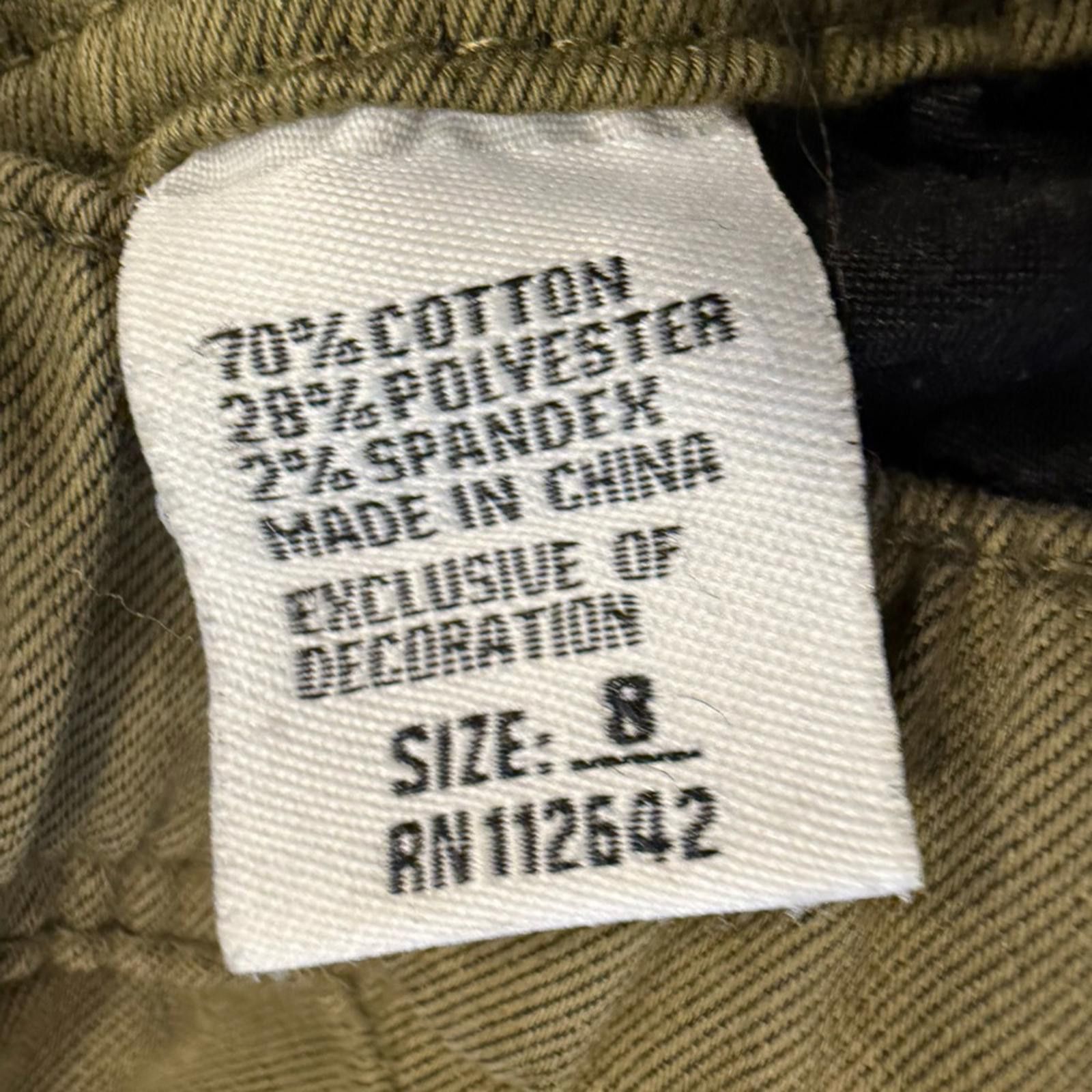 Other Oak & Poppy khaki pants elastic waist & cuffs SZ 8 FLAW Size 30" / US 8 / IT 44 - 4 Thumbnail