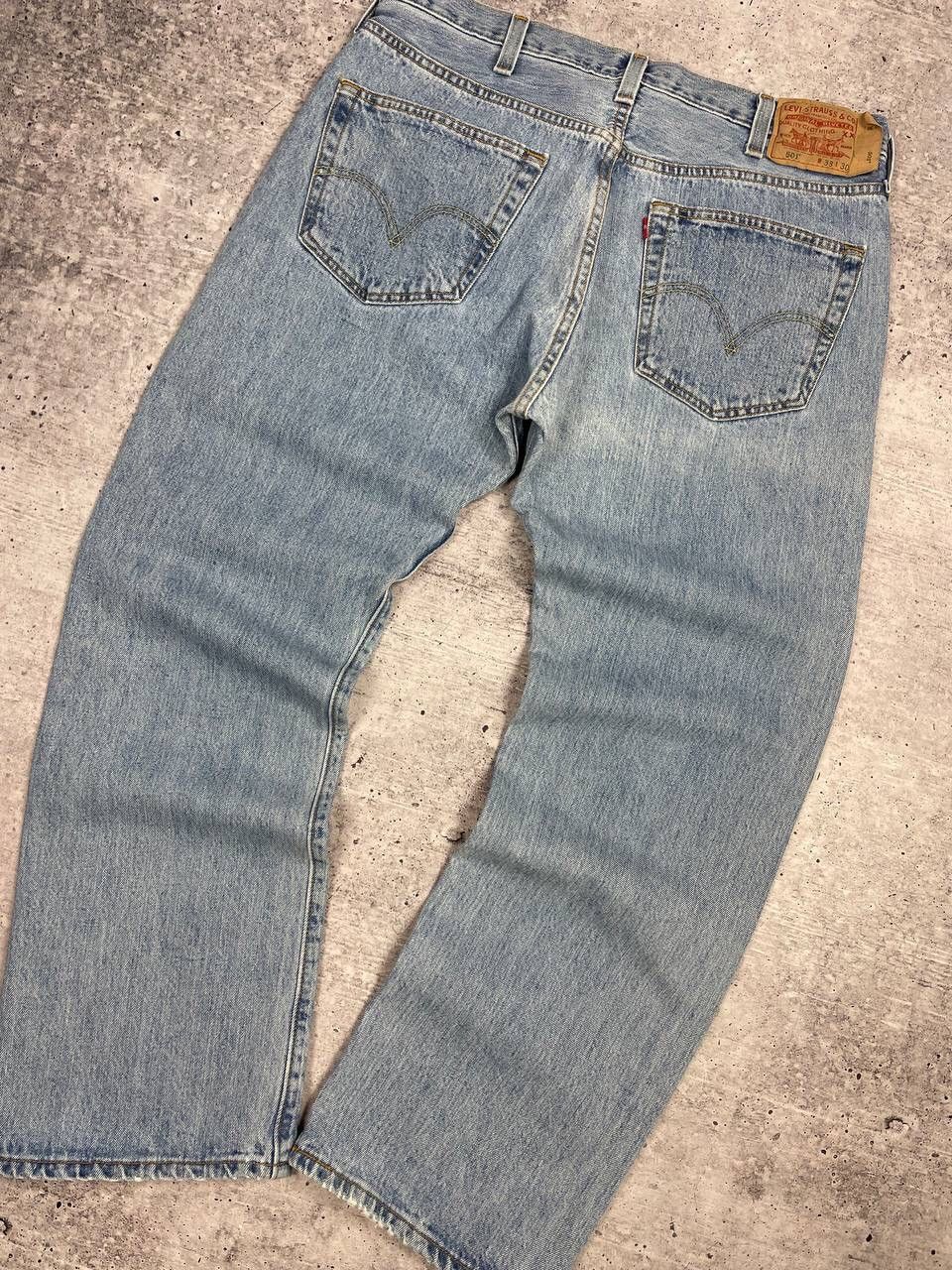 Levi's × Vintage Vintage Levi’s 501 Y2K Style Blue Stonewashed Denim Jeans Size US 36 / EU 52 - 17 Thumbnail