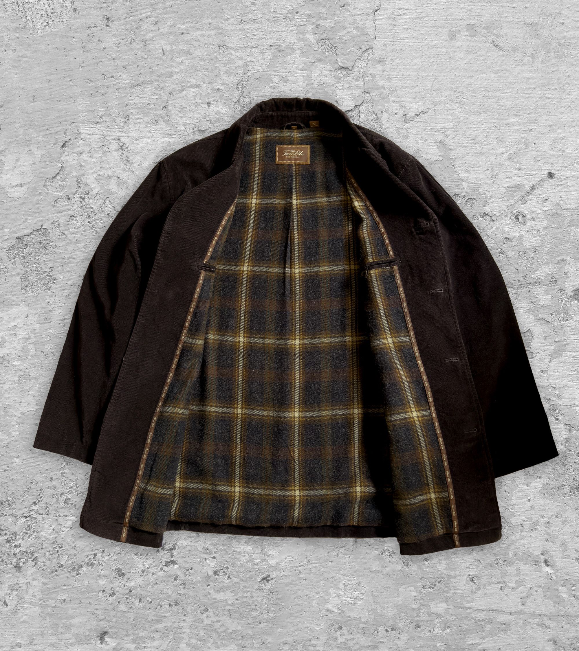 Tasso Elba Tasso Elba Brown Corduroy Coat Plaid Flannel Lined Men’s XL Size US XL / EU 56 / 4 - 2 Thumbnail