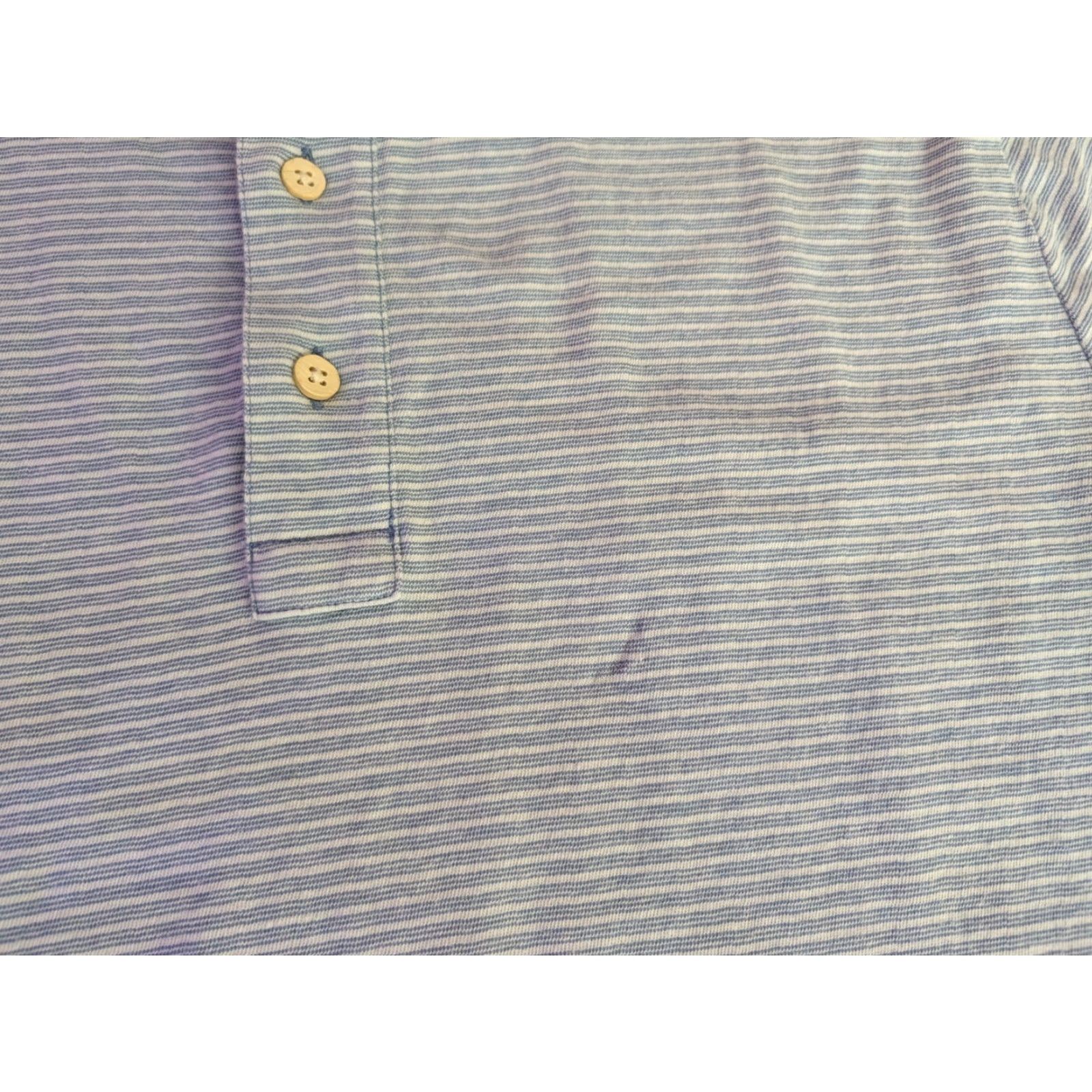 Faherty Faherty Polo Shirt Mens L Blue Striped Short Sleeve Casual Golf Size US L / EU 52-54 / 3 - 5 Thumbnail