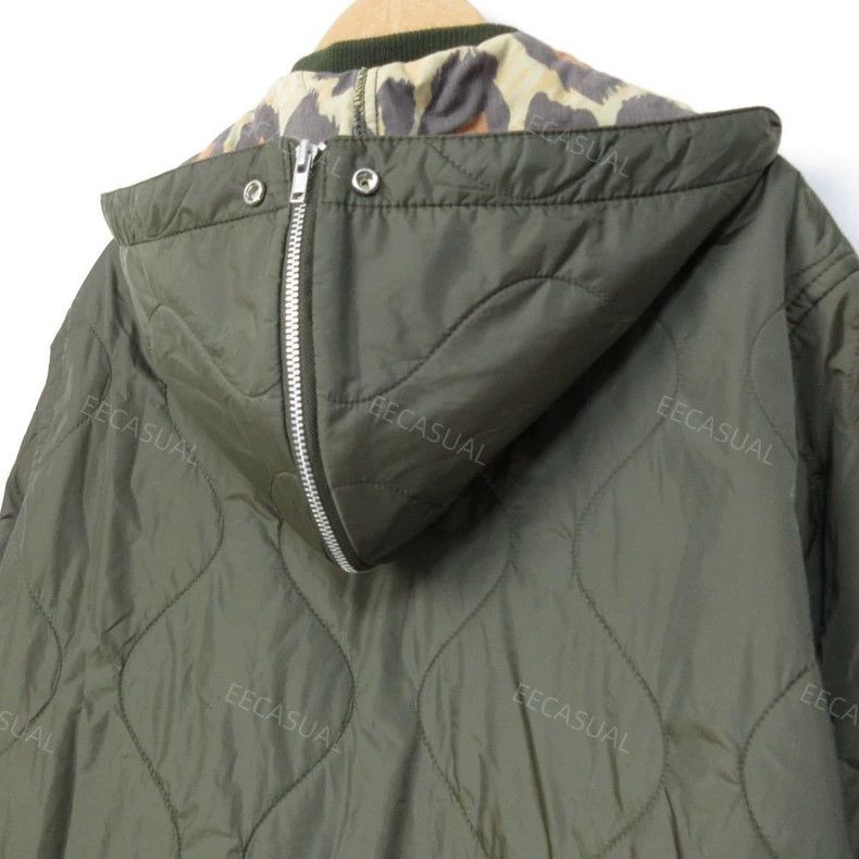 Comme des Garcons Comme Des Garcons Army green long hooded padded jacket wit Size S / US 4 / IT 40 - 3 Thumbnail