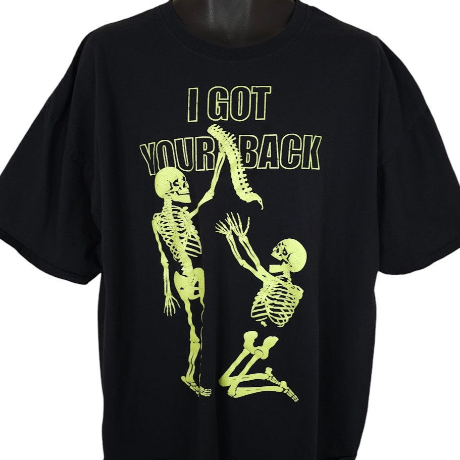 Other Halloween Skeleton T Shirt Mens Size 3XL Black Got Your Back Size US XXL / EU 58 / 5 - 1 Thumbnail