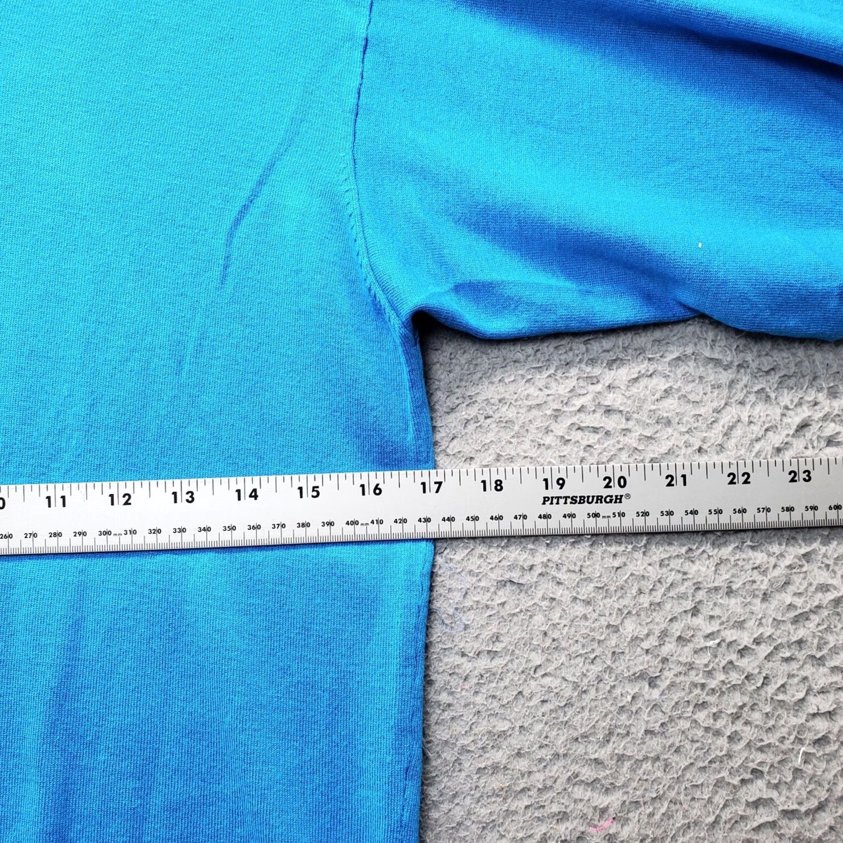 Soft Surroundings Soft Surroundings Kimono Top Women L Blue V-Neck Pullover Knit 3/4 Sleeve Shirt Blouse Casual Size L Size L / US 10 / IT 46 - 6 Thumbnail
