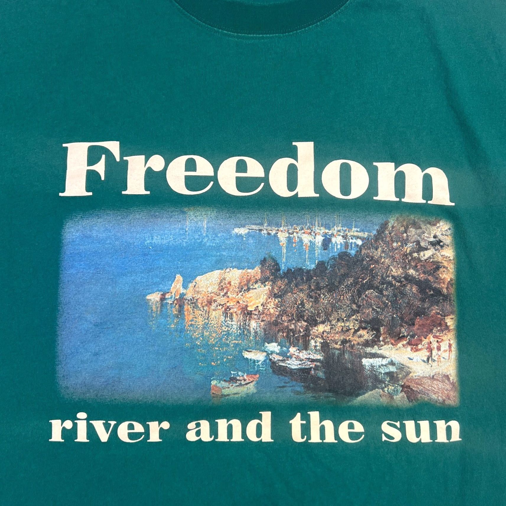 Vintage Elfric Eden Art Shirt Mens Medium Short Sleeve Crew Neck Green Size US M / EU 48-50 / 2 - 3 Thumbnail