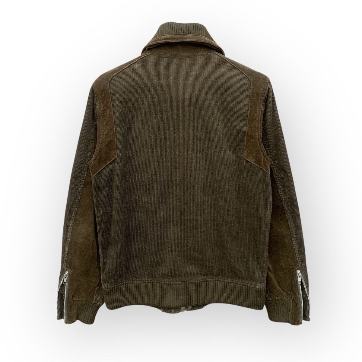 Japanese Brand NIEDIECK STRETCHCORD GERMANY CORDUROY ZIPPER JACKET BROWN Size US S / EU 44-46 / 1 - 4 Thumbnail