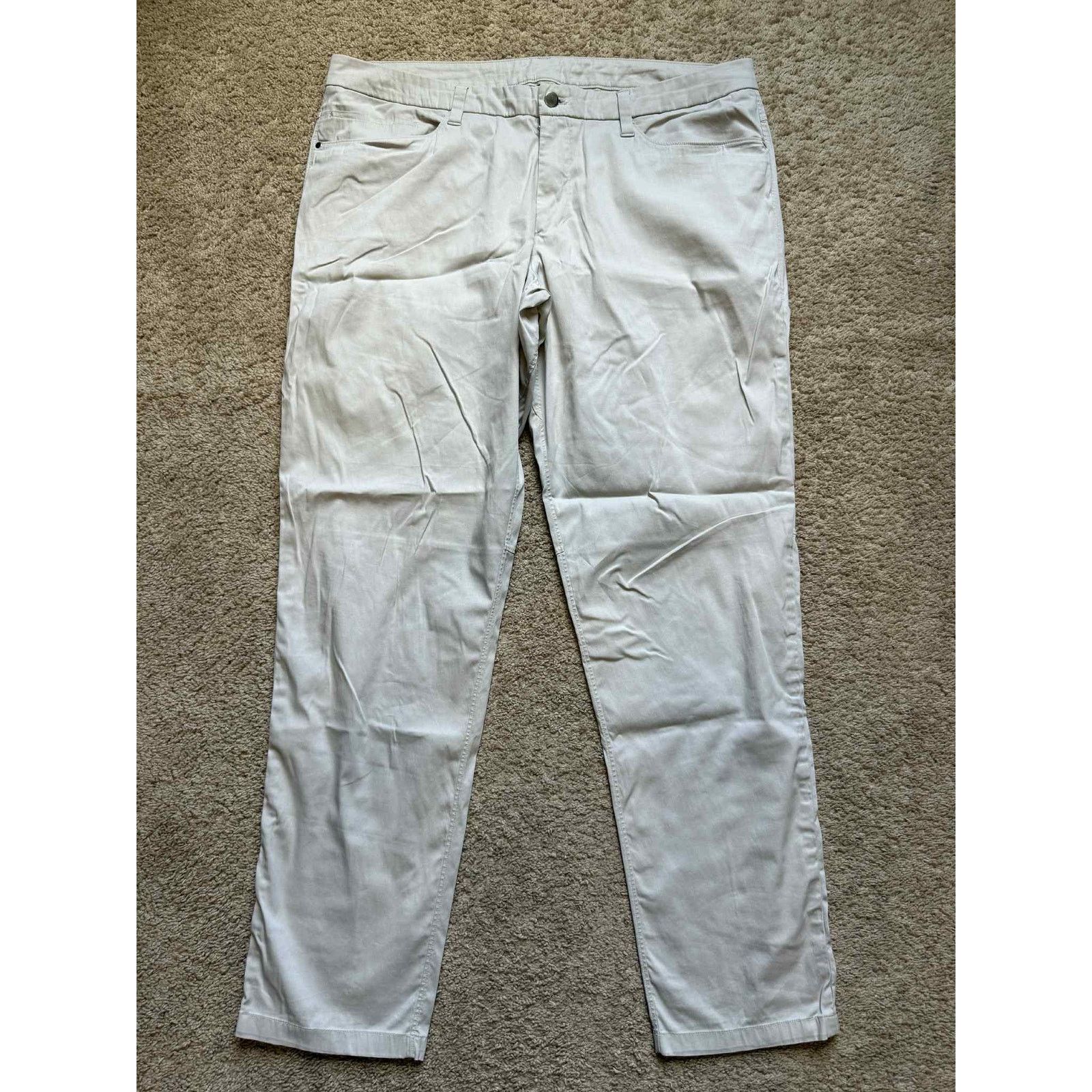 Lululemon Lululemon ABC Classic Fit Warpstreme Chino Pants Tan Mens 36 Size US 36 / EU 52 - 1 Thumbnail