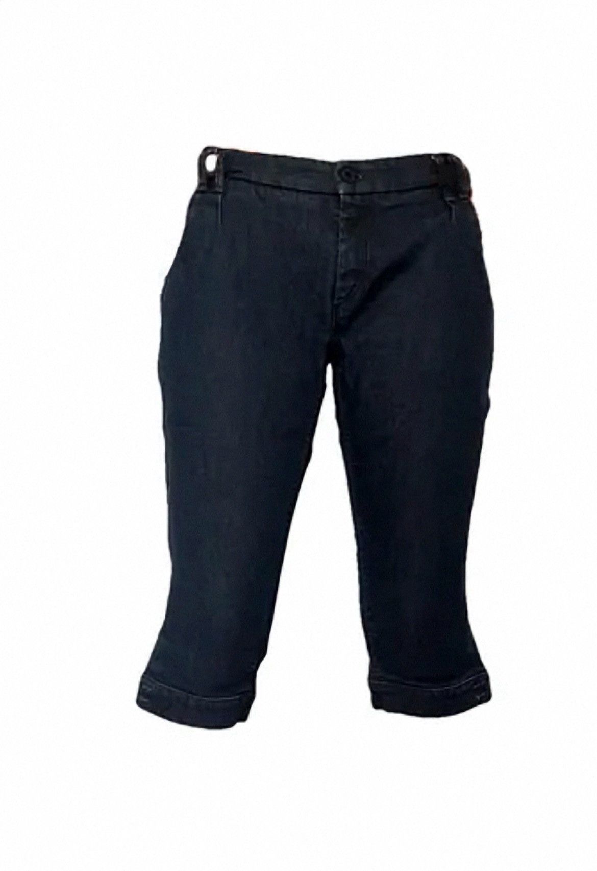 Hugo Boss HUGO BOSS Indigo Dark Denim 3/4 Capri Jeans Size 32" / US 10 / IT 46 - 3 Thumbnail