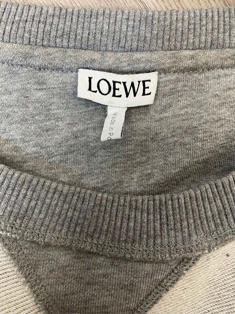 Loewe LOEWE Gray reverse embroidered Logo round neck sweater Size M / US 6-8 / IT 42-44 - 5 Thumbnail