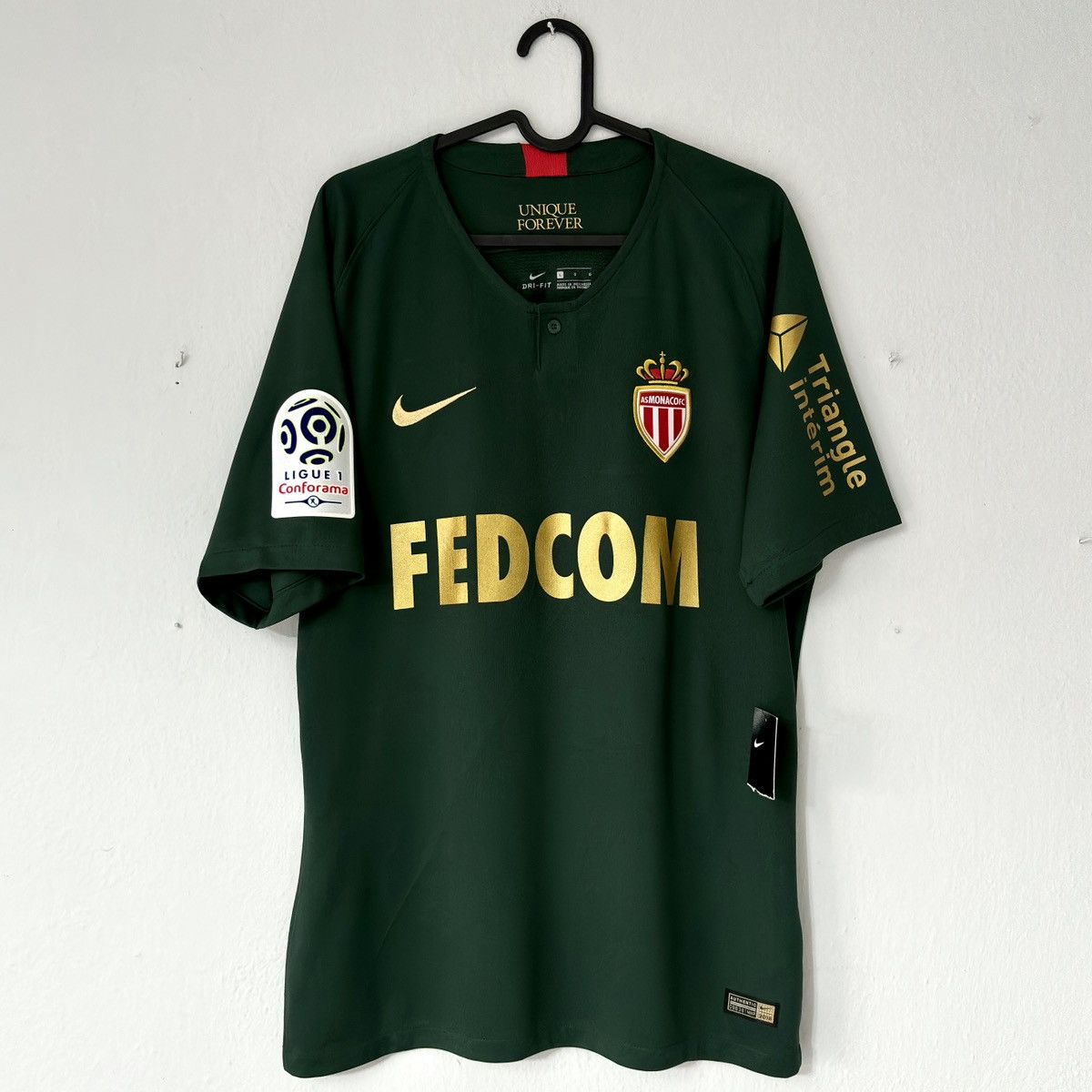Nike 2018 2019 Monaco Player Issue Nike Away Toure Soccer Jersey Size US L / EU 52-54 / 3 - 3 Thumbnail