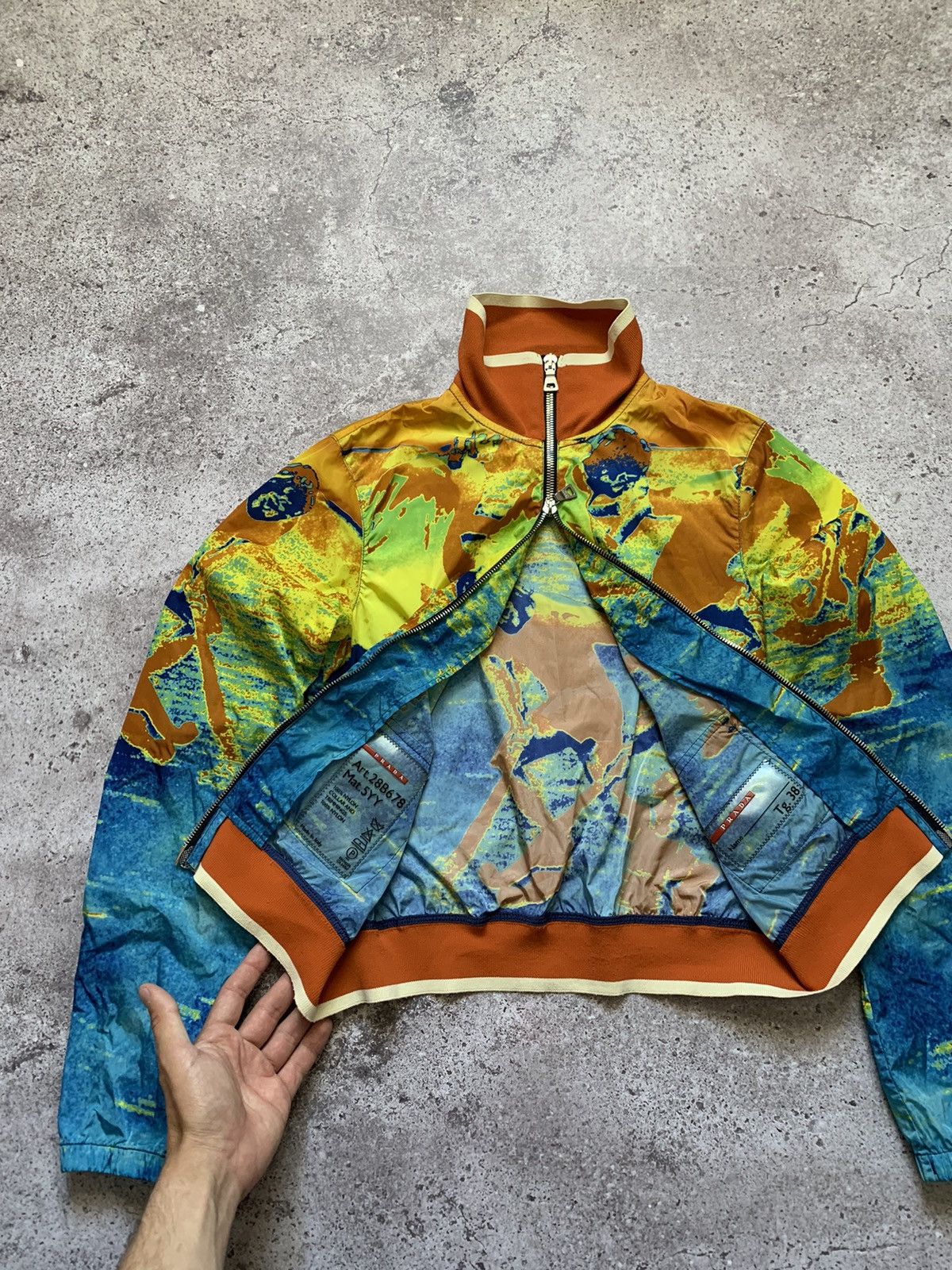 Prada Prada Olympic Line - "Acid Hockey" Track Jacket Size S / US 4 / IT 40 - 3 Thumbnail