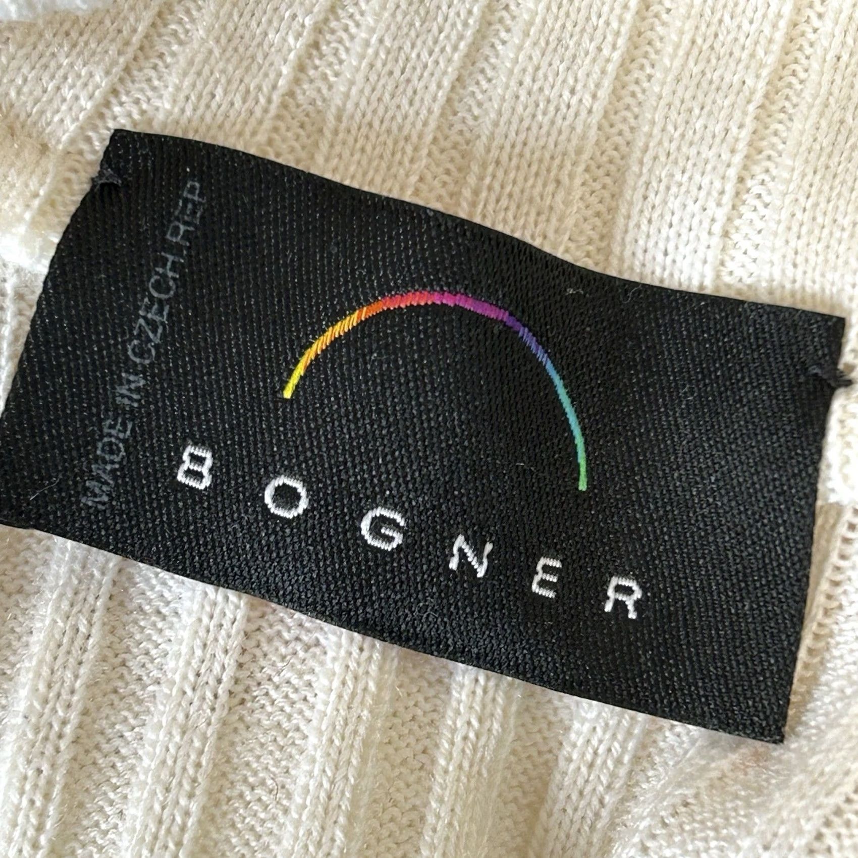 Bogner Bogner Sweater 1/4 Zip Ribbed Ivory Long Sleeve Women’s Small Pullover Mock Neck Wool Blend Logo Zipper Hand Wash Only Ski Outdoor Fall Womens Size S / US 4 / IT 40 - 5 Thumbnail
