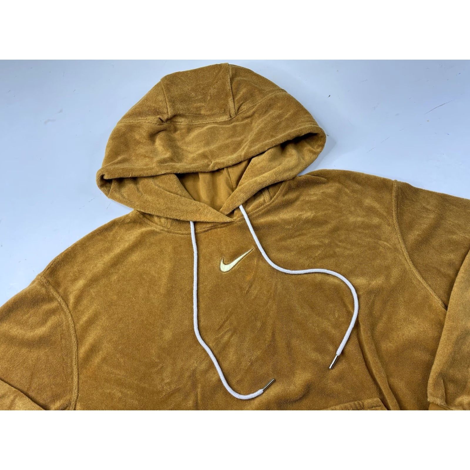 Nike **Ochre Nike Sportswear Women's XS Oversized Pullover Hoodie Sweatshirt** User: Ochre Nike Sportswear Women's XS Oversized Pullover Hoodie Sweatshirt Size XS / US 0-2 / IT 36-38 - 2 Thumbnail