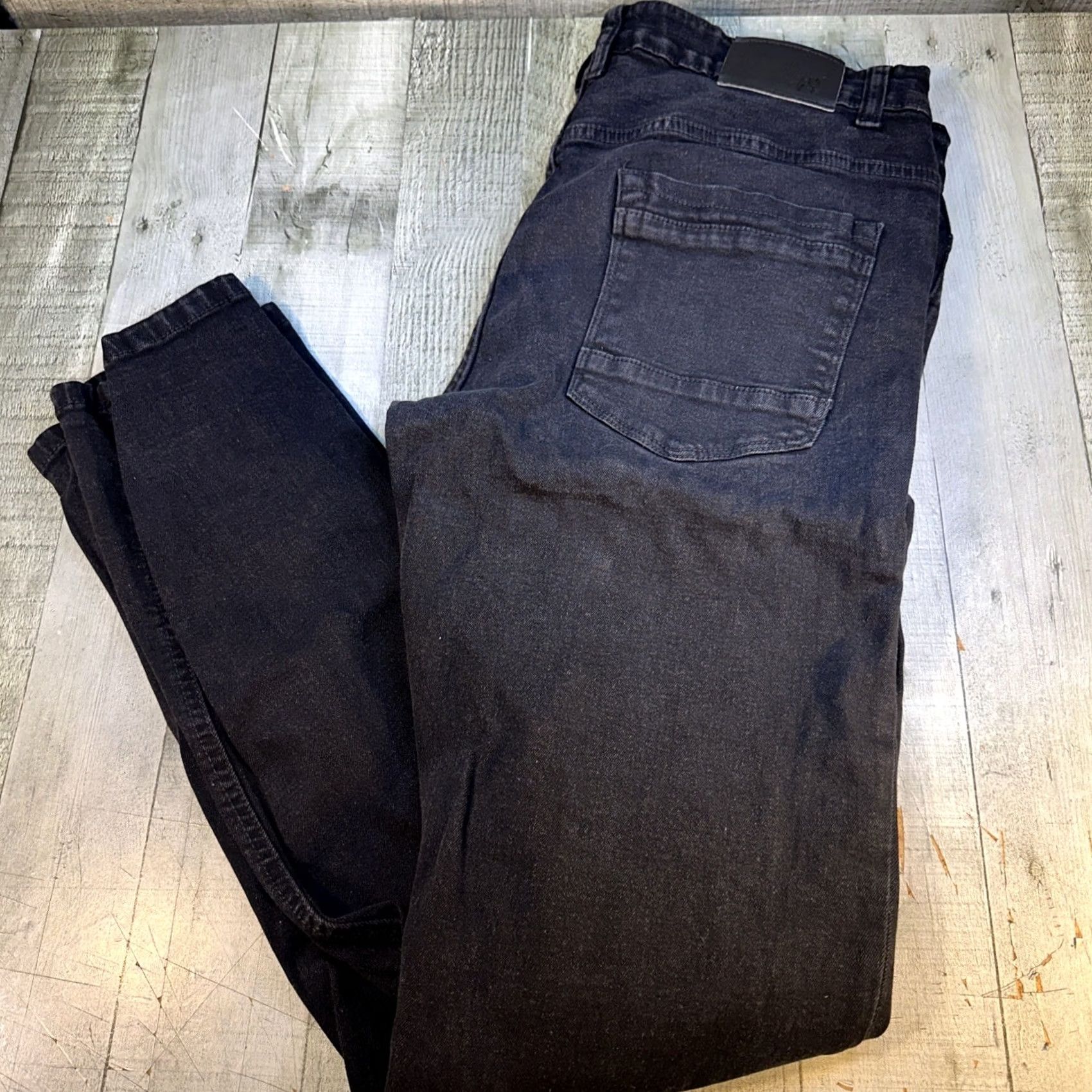 MILLY Twenty X Mens Jeans Skinny 34x32 Black Regular Fit Jeans Mens 34 32 Black Skinny Twenty X Size US 34 / EU 50 - 3 Thumbnail