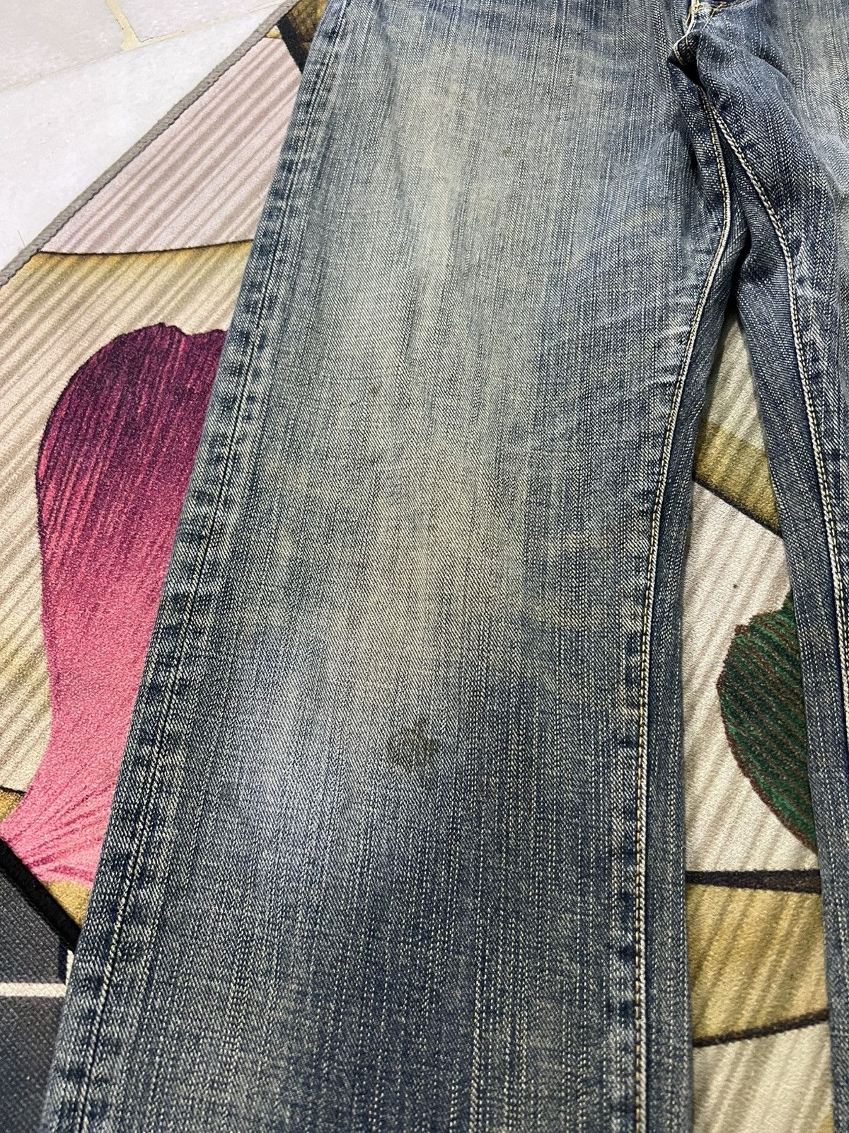 Japanese Brand Vintage GL Heart Faded Rusty Jean Very Rare Size US 30 / EU 46 - 4 Thumbnail