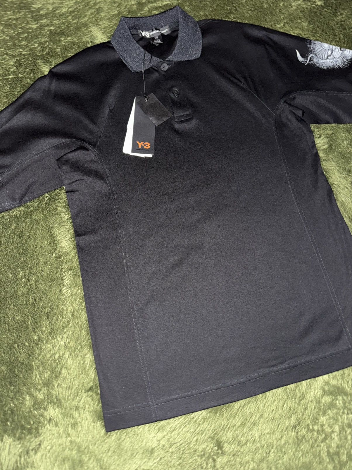 Y-3 Y-3 Yohji Yamamoto All Blacks Tribute Polo T-Shirt Black Size US XXS / EU 40 - 5 Thumbnail