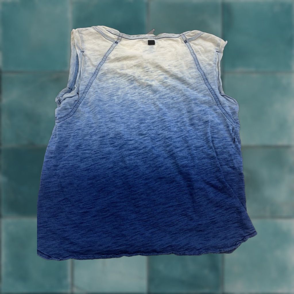 G-Star G-Star Raw Ombré Tank Womens S Blue Tank Sleeveless Stars S Blue Womens Size S / US 4 / IT 40 - 1 Thumbnail