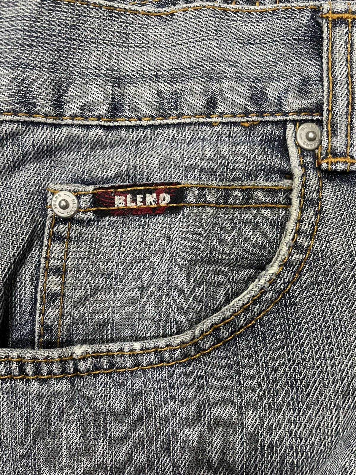 Blends Vintage Blend Denim Boot Cut Mudwash Jeans Size US 32 / EU 48 - 7 Thumbnail