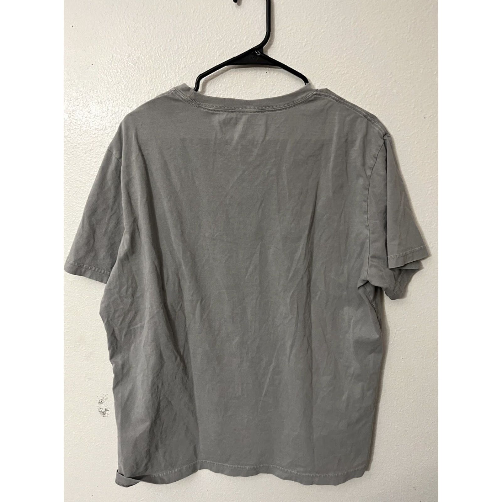 American Eagle Outfitters AMERICAN EAGLE OUTFITTERS Shirt Men L Gray Cotton Short Sleeve Logo Crew Neck Mens Size US L / EU 52-54 / 3 - 2 Thumbnail