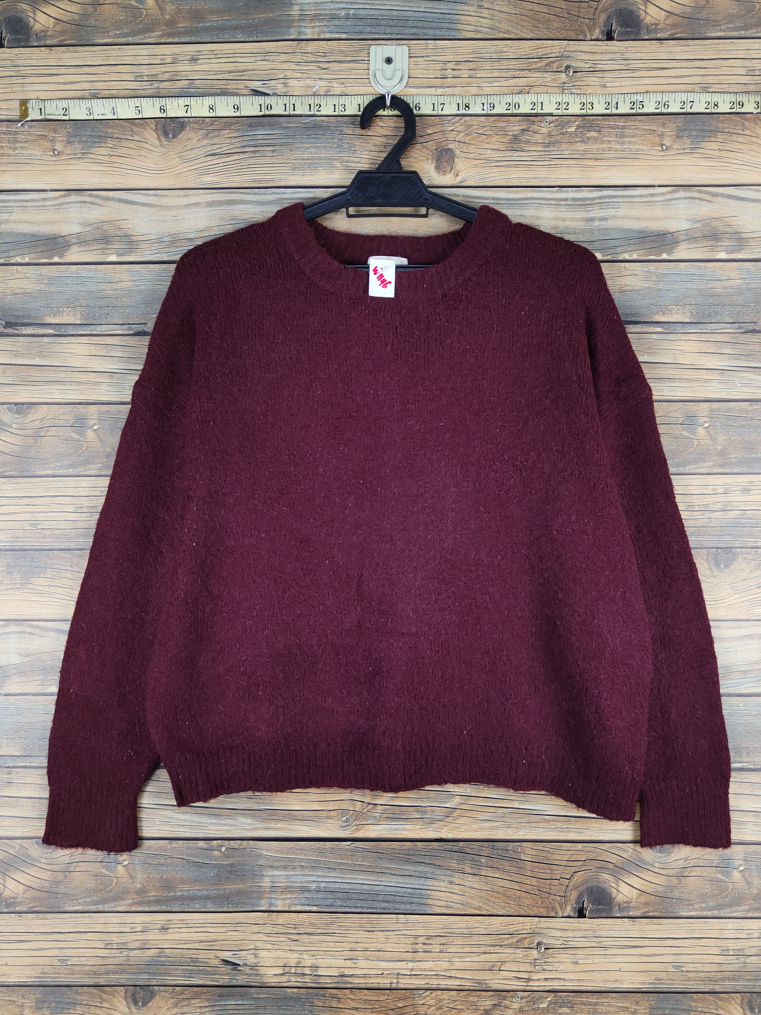 GU × Homespun Knitwear × Japanese Brand GU Maroon Knitwear Sweatshirts #W1146 Size M / US 6-8 / IT 42-44 - 1 Thumbnail