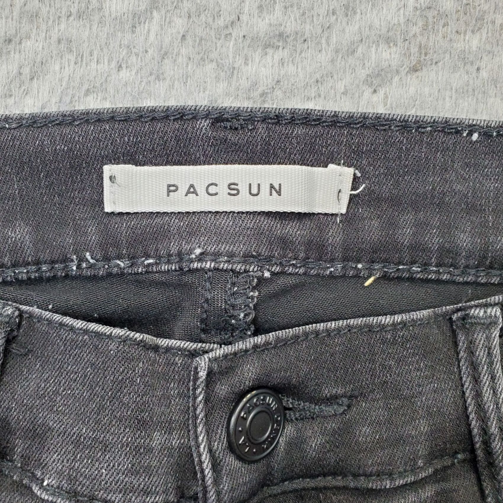 Pacsun PacSun Jegging Jeans Women 26 High Rise Dark Wash Distressed Cuffed Hem Shirt? Size 26" / US 2 / IT 38 - 7 Thumbnail