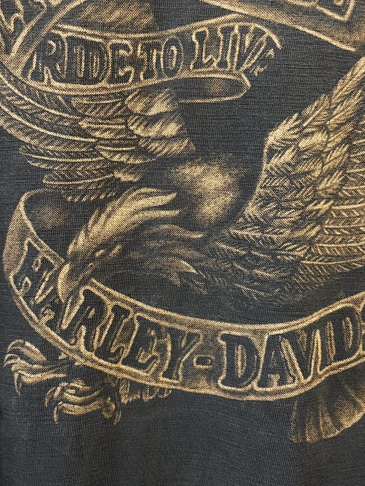 Harley Davidson Vintage 90s Harley Davidson 3D Emblem Style T-Shirt Size US L / EU 52-54 / 3 - 7 Thumbnail