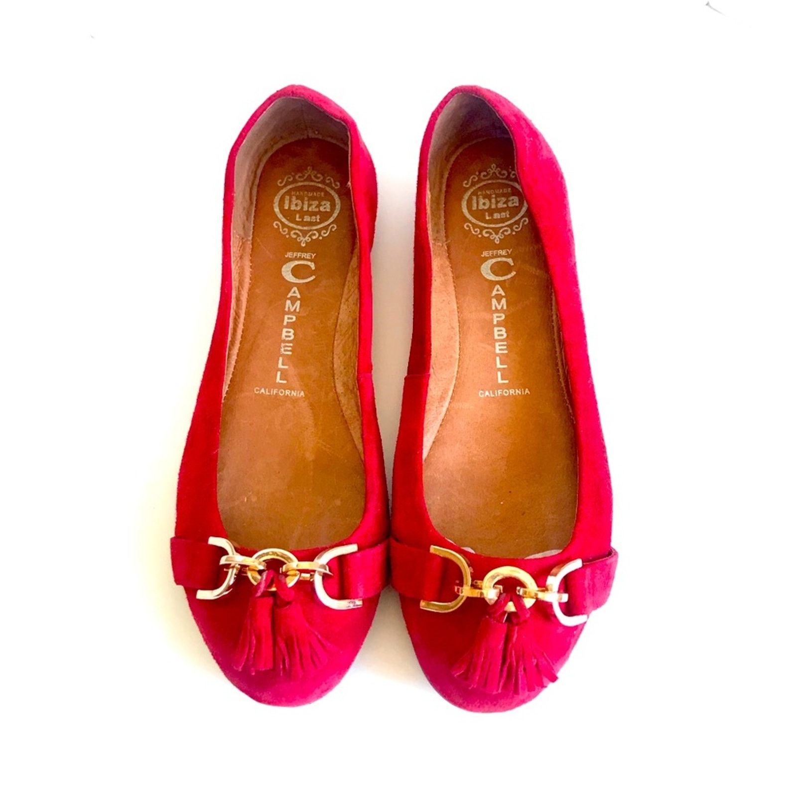 Jeffrey Campbell Jeffrey Campbell Suede Flats US 7.5 🎈 Red Size US 7.5 / IT 37.5 - 2 Thumbnail