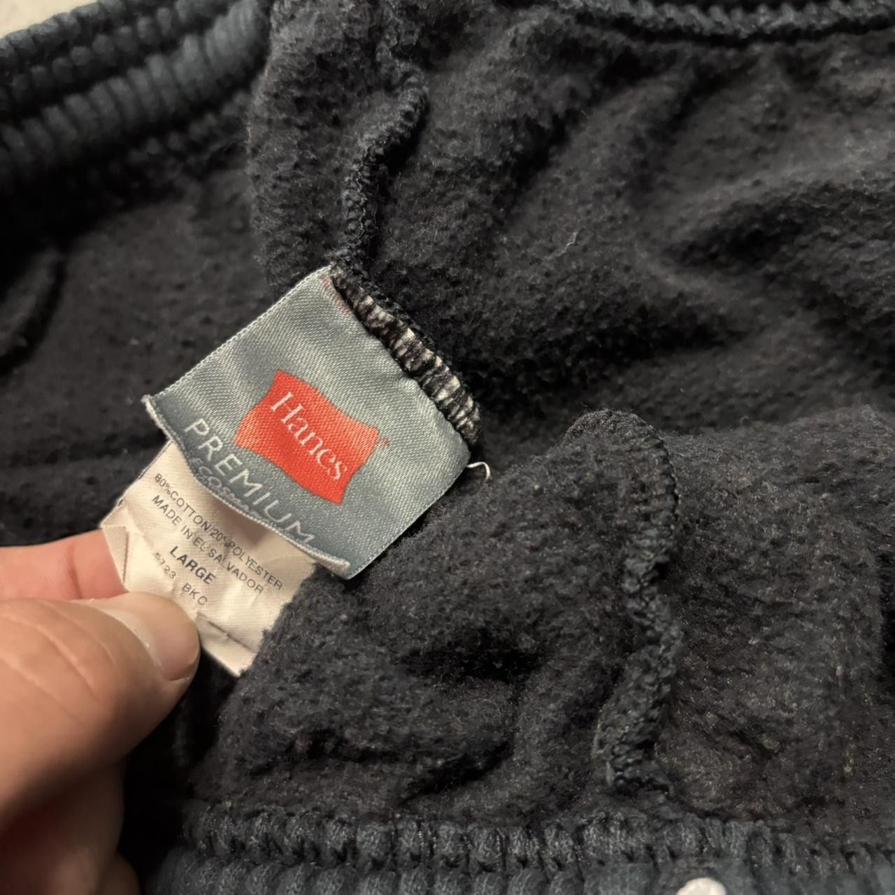 Japanese Brand × Vintage Crazy Vintage Y2K/2000s Baggy Faded Black Skater Essential Sweatpants! Size US 34 / EU 50 - 7 Thumbnail