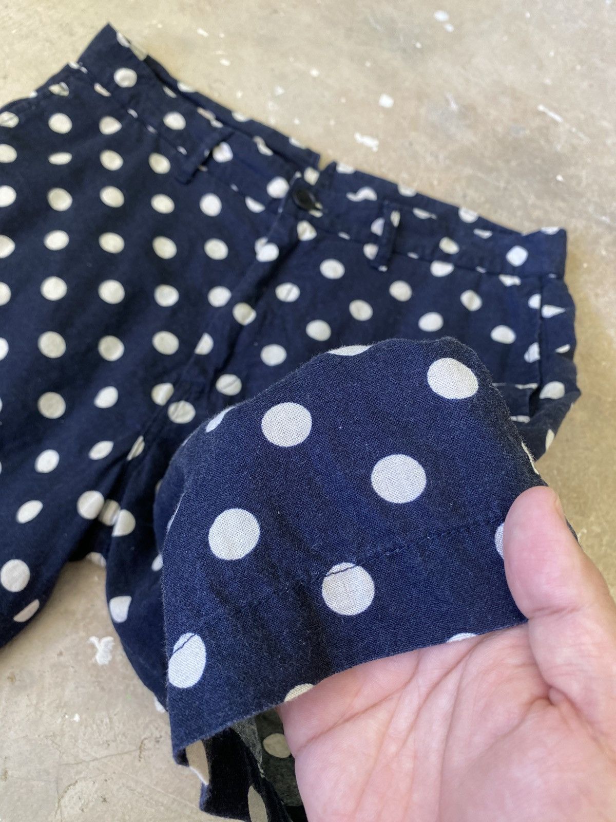 Ships Jet Blue SHIPS JET BLUE Polka Dot Linen Blend Shorts Size US 30 / EU 46 - 2 Thumbnail
