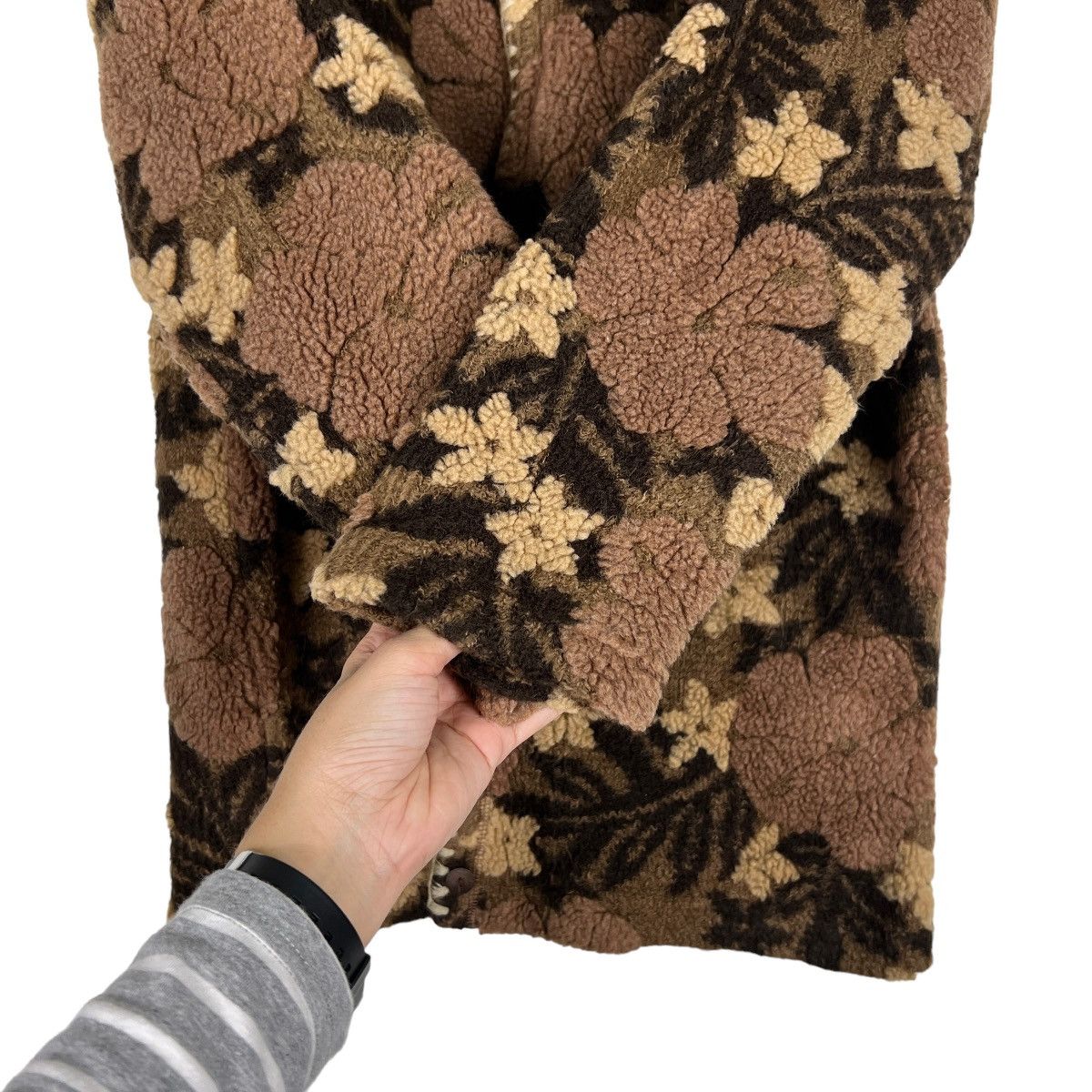 Japanese Brand 🔥 RYU FLOWER FLEECE JACKET Size US M / EU 48-50 / 2 - 13 Thumbnail