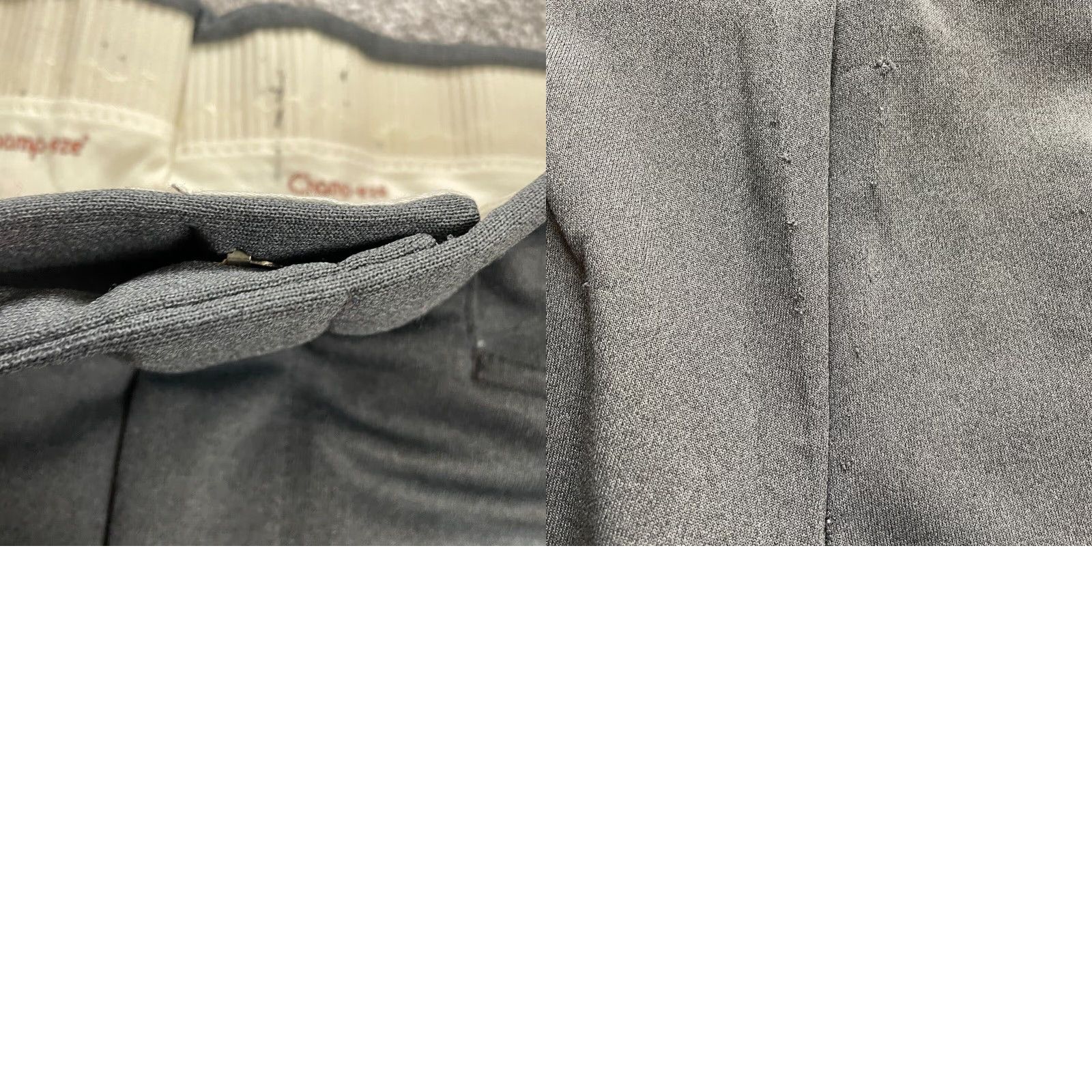 Vintage Champ-Eze Vintage Dress Pants Mens Grey Straight Leg Flat Front Trouser 35x29 Size US 35 - 9 Thumbnail