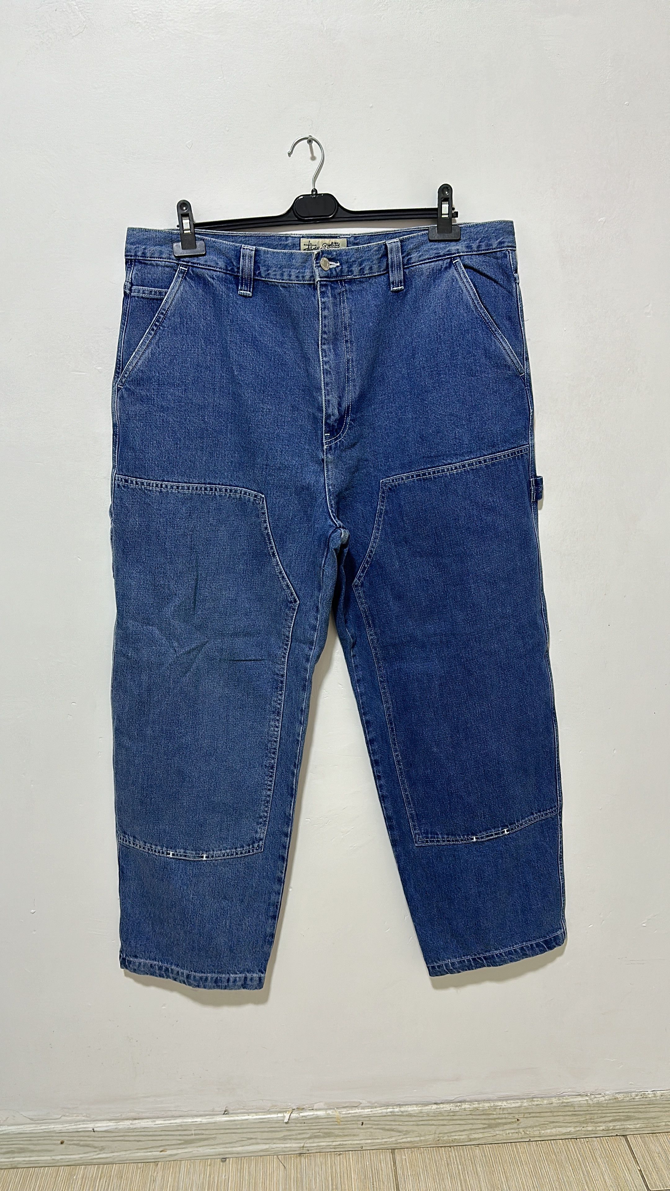 Stussy Stussy Blue Double Knee Denim Size 38 Size US 38 / EU 54 - 2 Thumbnail