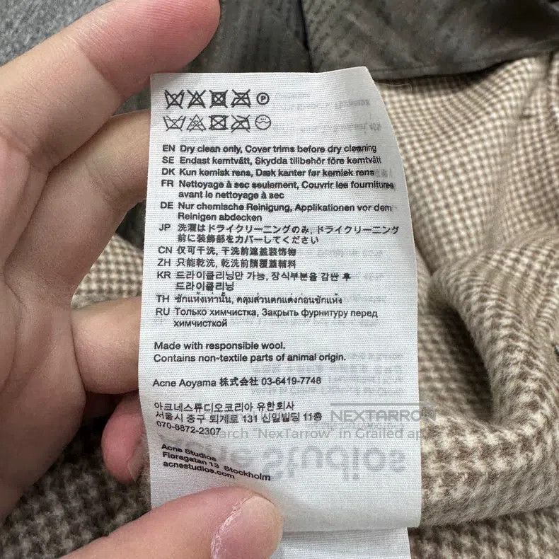 Acne Studios Acne Studios Houndstooth Check Coat Size US S / EU 44-46 / 1 - 5 Thumbnail
