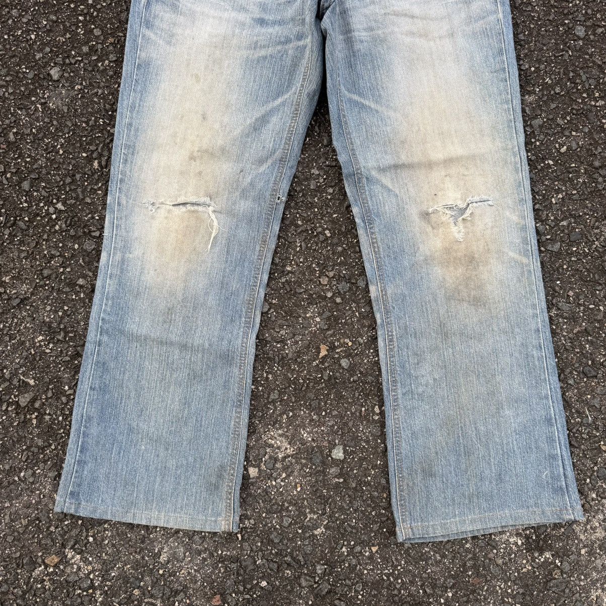 Edwin VINTAGE EDWIN FLARE FADED RIPPEP JEAN DENIM PANTS Size US 35 - 4 Thumbnail