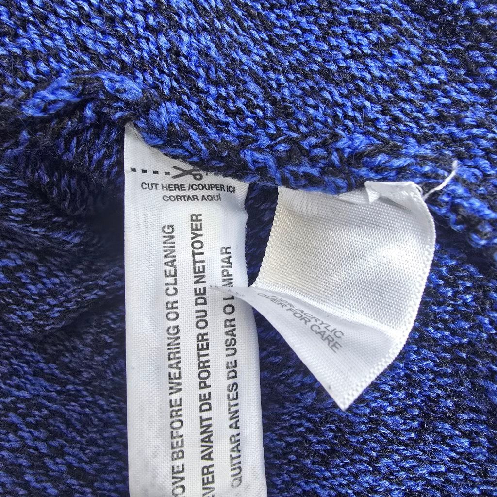 The Unbranded Brand Women's Relativity Blue & Black Cowl Neck Sweater 3X Size 3XL / US 20-22 - 6 Thumbnail
