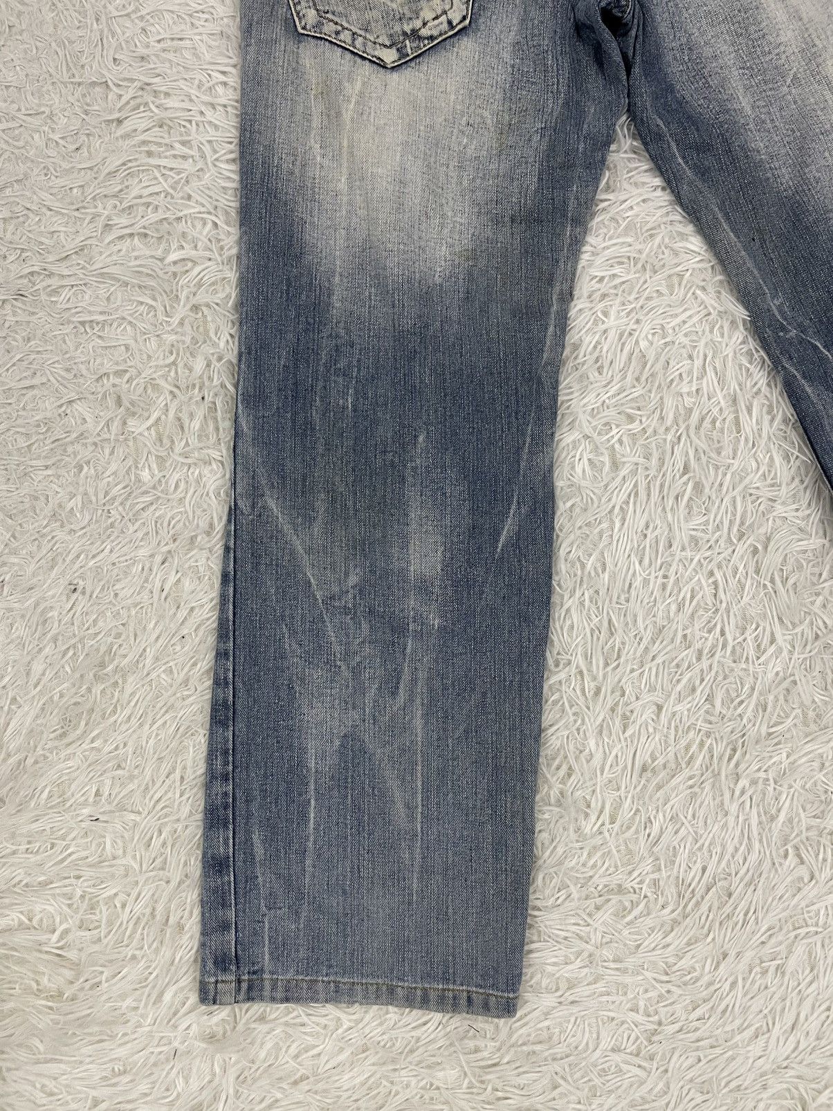 Japanese Brand Skull The World of Freedom Flare Jeans Pant Size US 33 - 9 Thumbnail