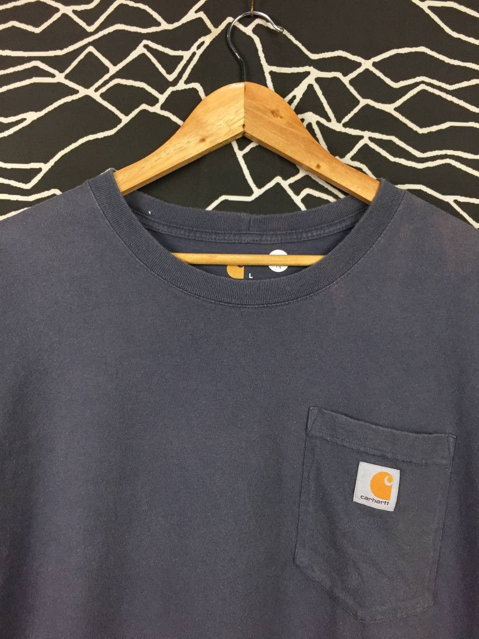 Carhartt Vtg Carhartt Original Fit Small Logo Pocket Tee Size US L / EU 52-54 / 3 - 3 Thumbnail