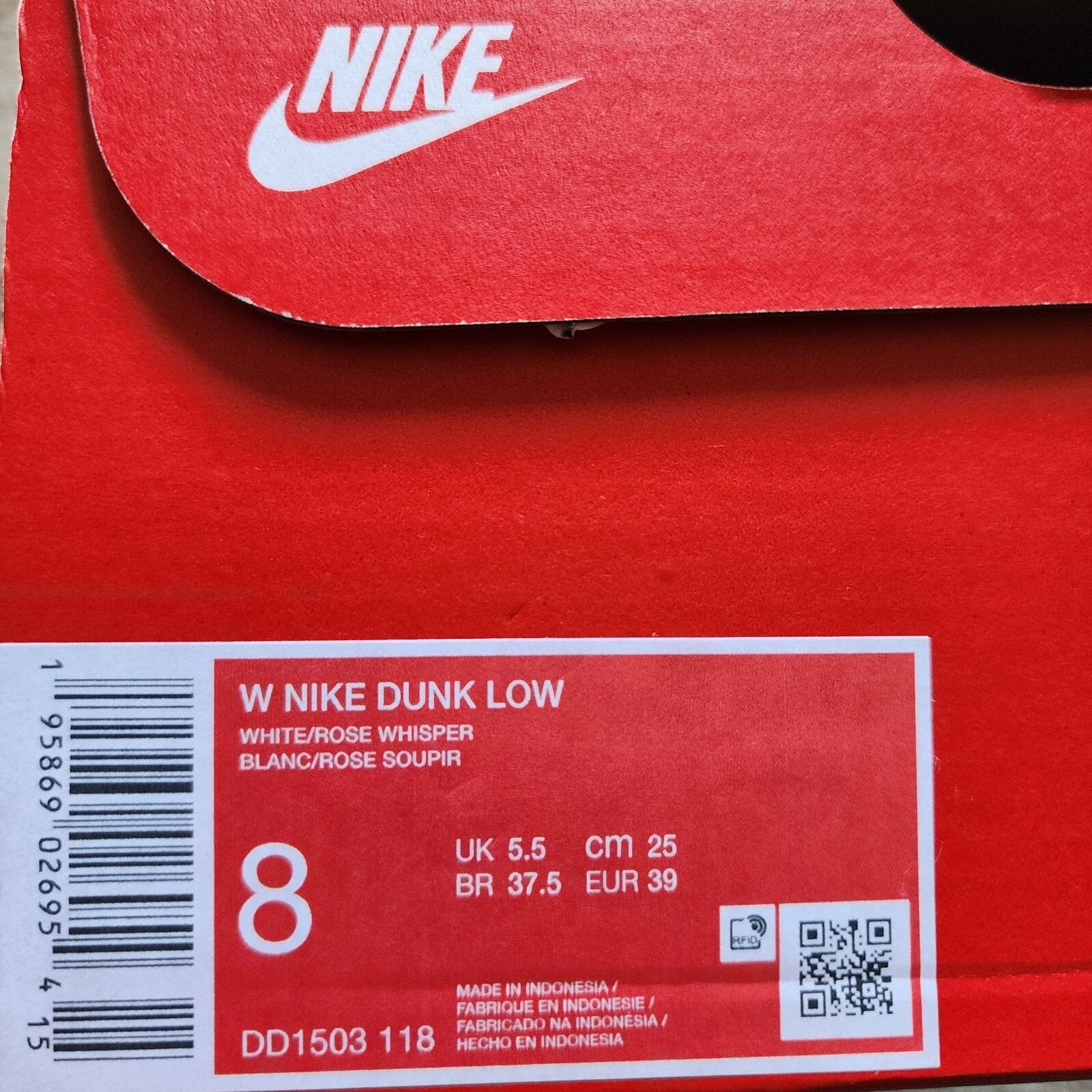 Nike Wmns Nike Dunk Low Rose Whisper Brand New Sz 8 Size US 8 / IT 38 - 10 Thumbnail