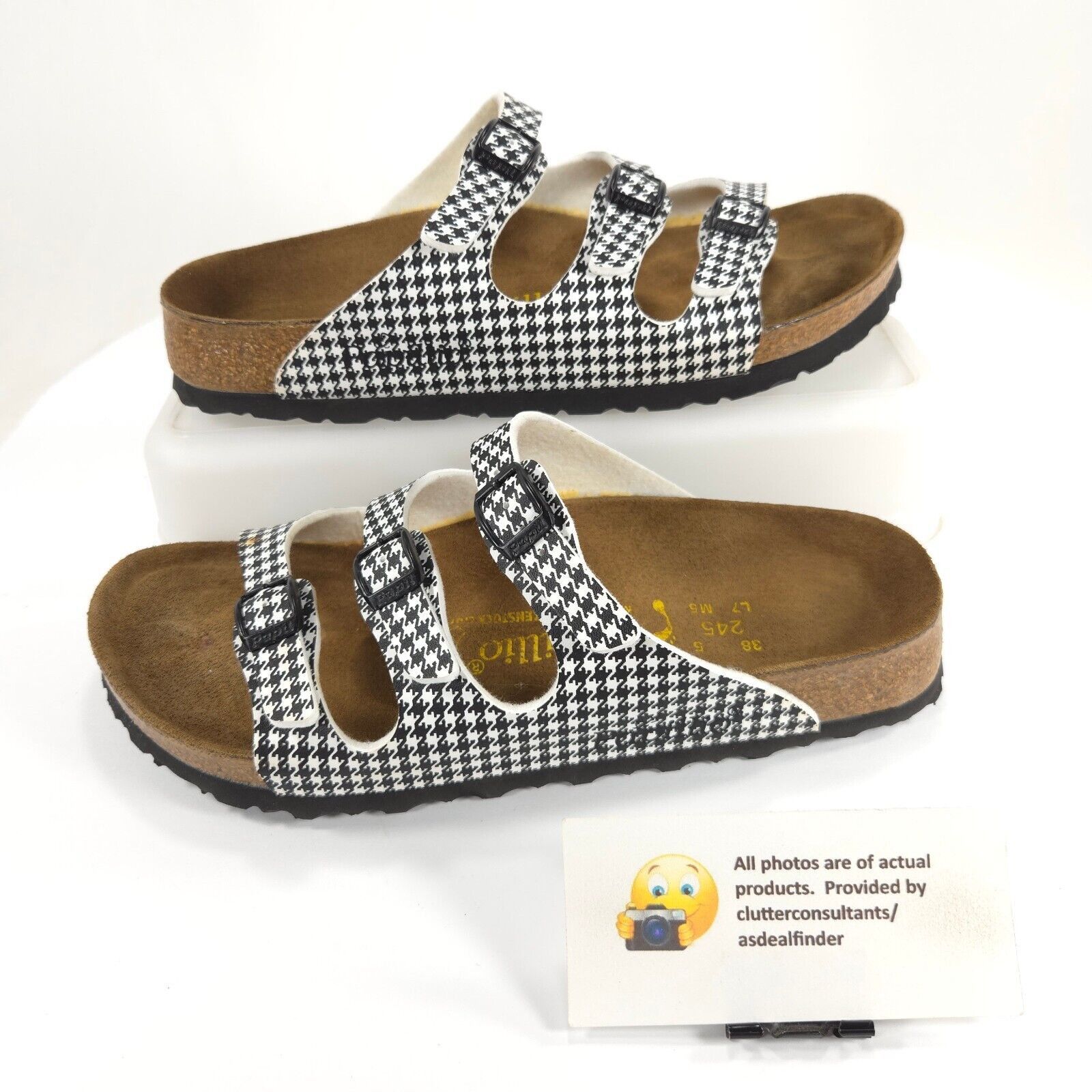 Birkenstock Papillio By Birkenstock Florida Pepita Sandal Size 7 Black Size US 7 / IT 37 - 5 Thumbnail