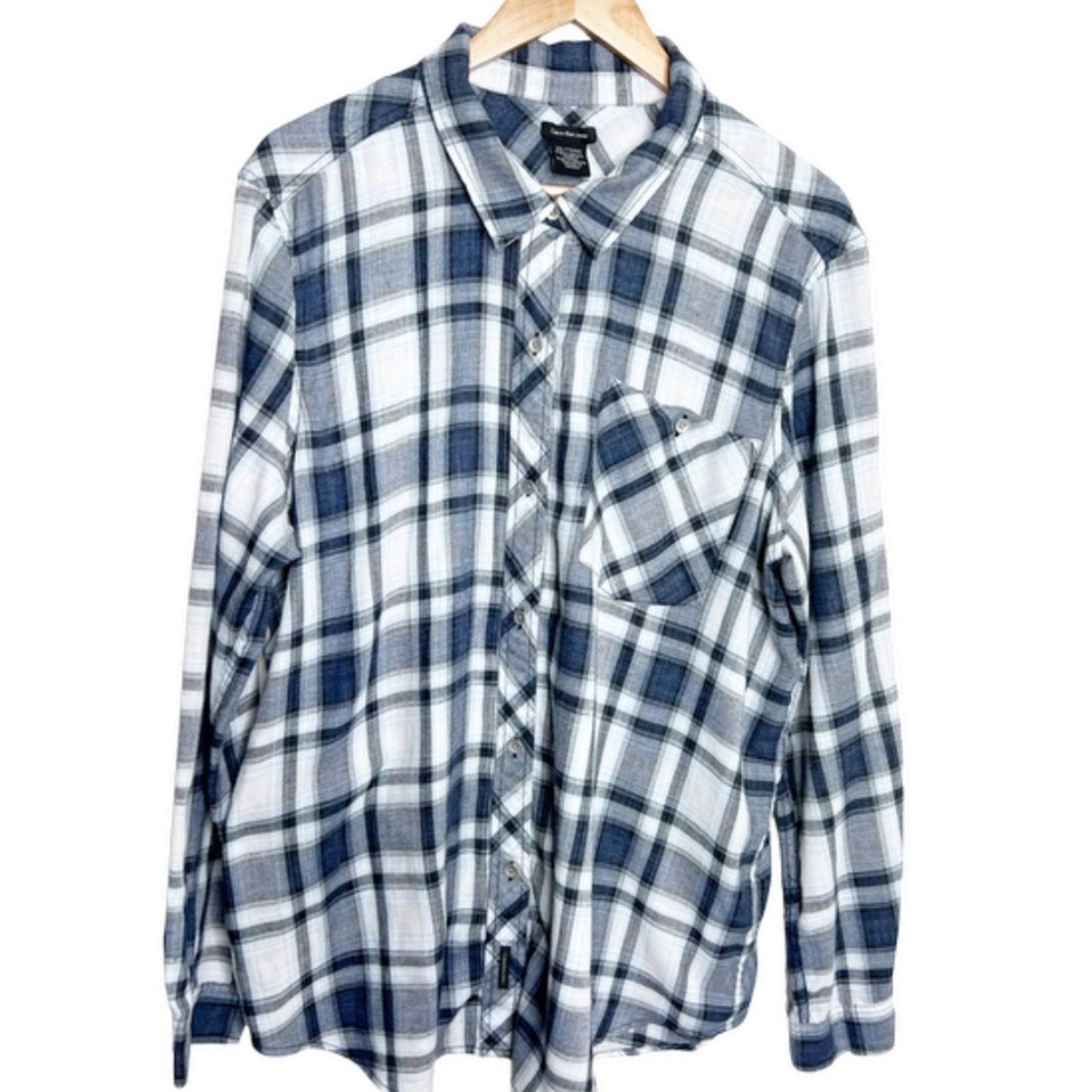 Calvin Klein Calvin Klein Plaid Long Sleeve Button Down Classic Flannel Size XXL / US 16-18 / IT 52-54 - 1 Thumbnail