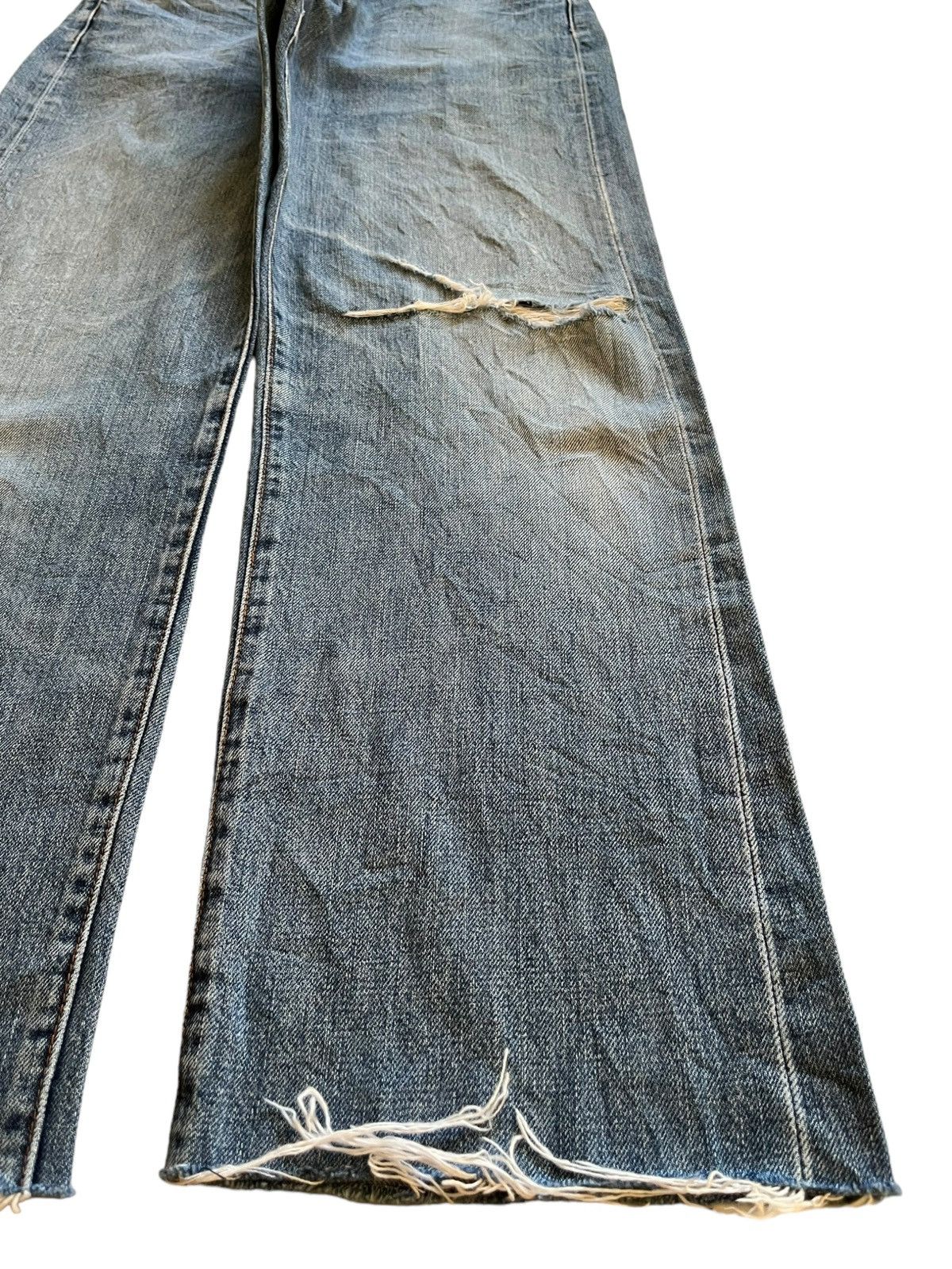 Levi's Vintage 80s Levis 502 Big E Selvedge Baggy Jeans Size US 31 - 8 Thumbnail